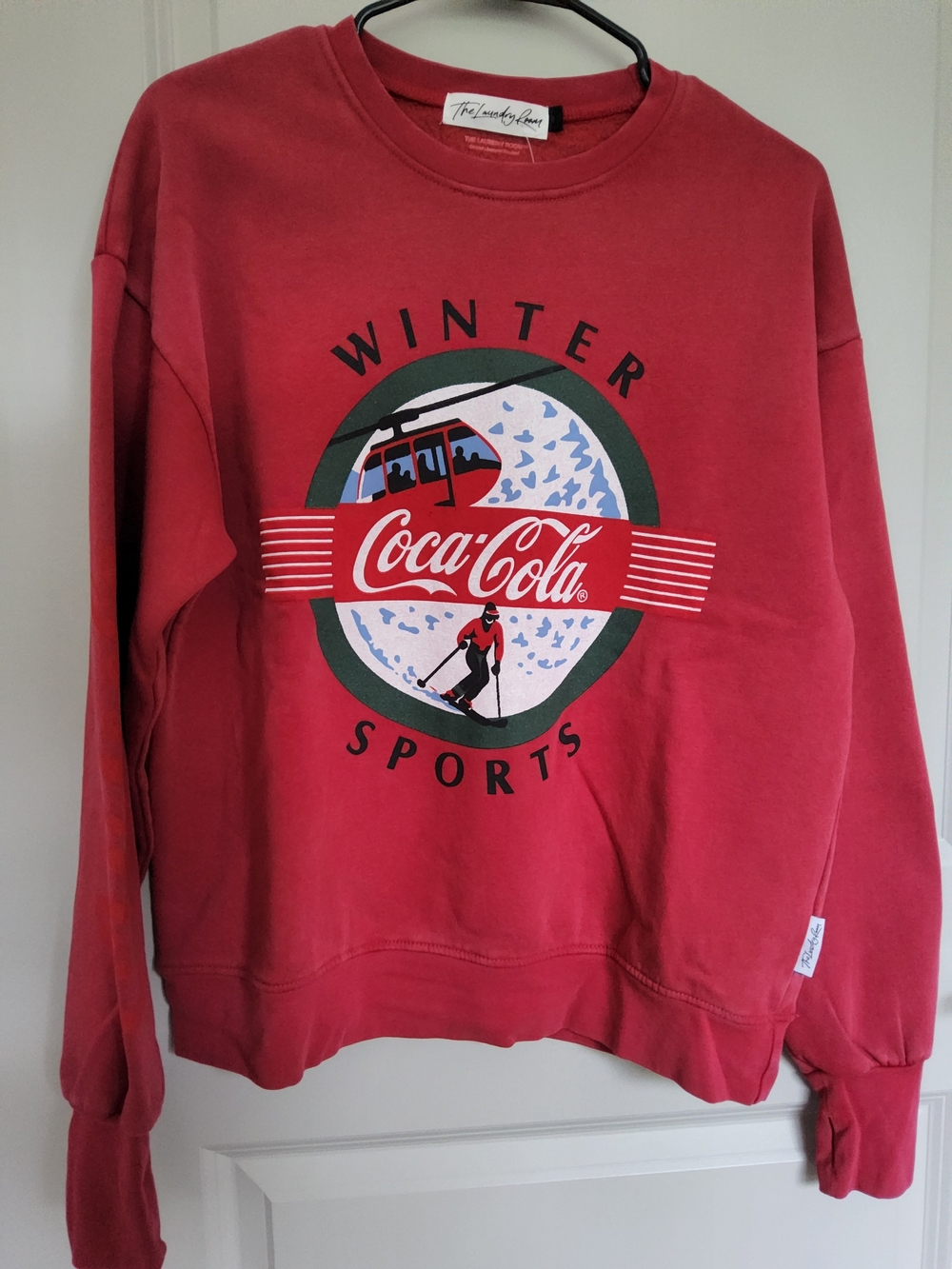 NEW The Laundry Room Winter Sports Coca Cola Ski Graphic Sweatshirt
